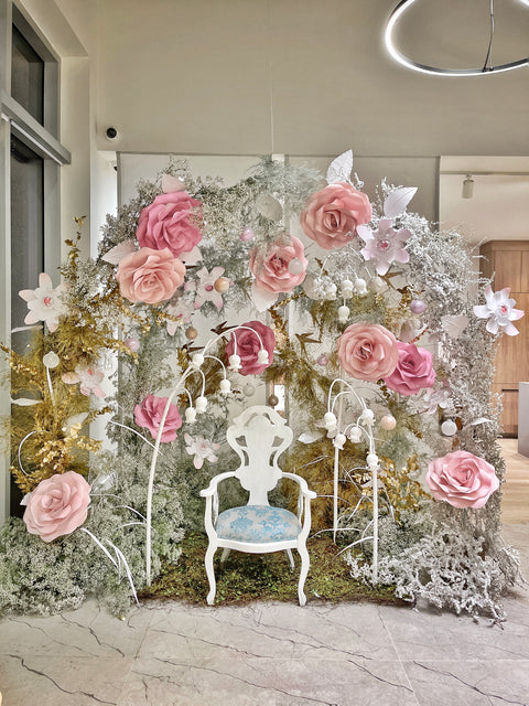 Paper Floral Installation for SHOKAI Canada