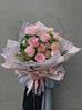 One Dozen Pink Roses